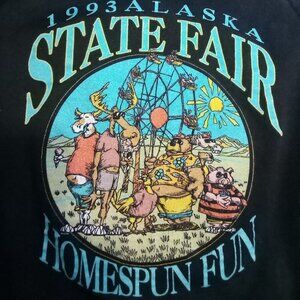 Vintage Alaska State Fair 1993 Homespun Fun Crewneck Sweatshirt